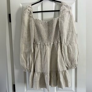 Aritzia Wilfred Tempest Linen Dress